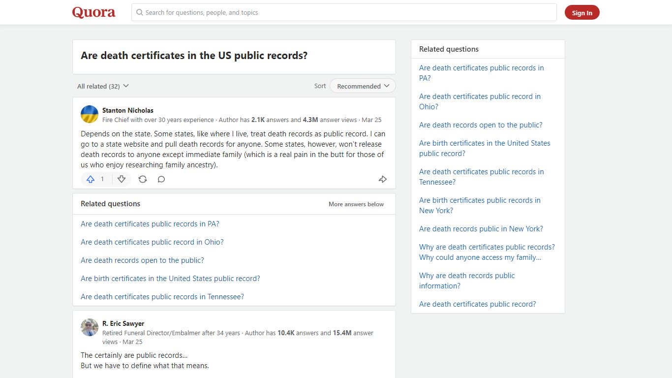 Are death certificates in the US public records? - Quora